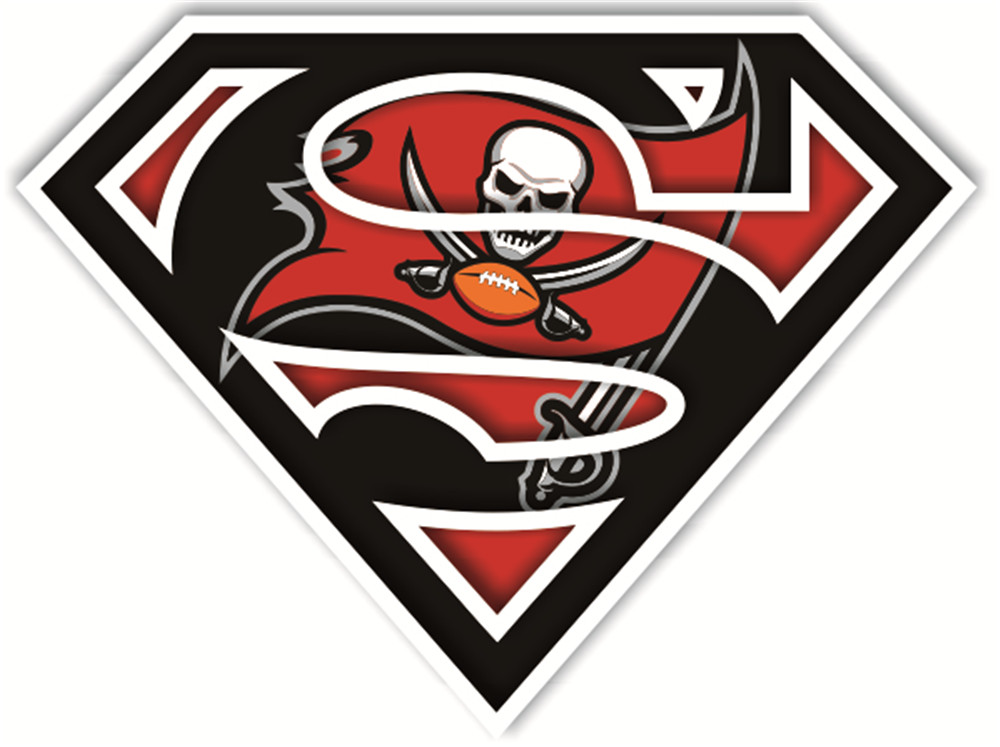 Tampa Bay Buccaneers superman logos iron on heat transfer